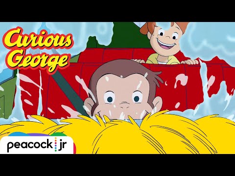 George LOVES The Car Wash! 🚗 🫧 | CURIOUS GEORGE