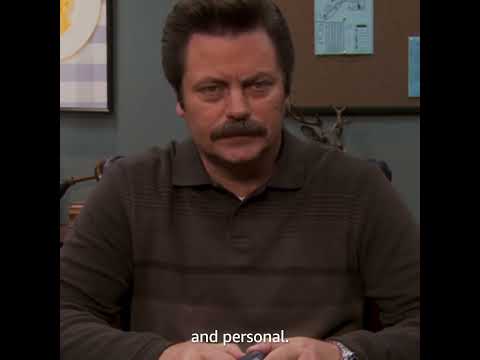 Ron Swanson CRYING because of Leslie Knope's Christmas gift 🤣 #ParksAndRecreation #Shorts