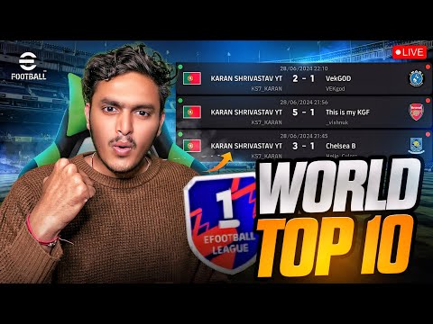 eFootball Top 100 Rankpush With Main Acc🔴Efootball 2024 LIVE #efootball