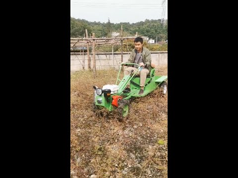 Mini walk-behind tractor for plowing and playing