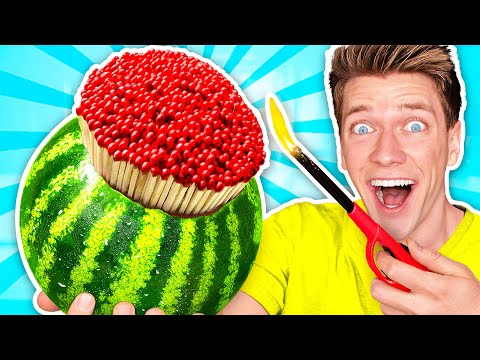 7 Genius Life Hacks Put To The Ultimate Test - Orbeez Pool Obstacles & How To Survive for 24 Hours