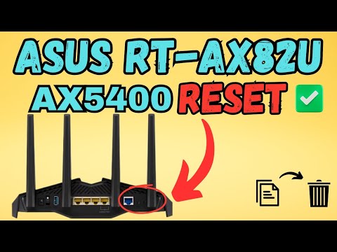 Reset Asus RT-AX82U AX5400 WiFi 6 Gaming Router To Factory Default Settings | Devicessetup