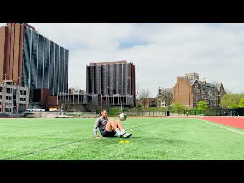 Football Technical Ball Control: 100 Juggles Sitting Down Challenge