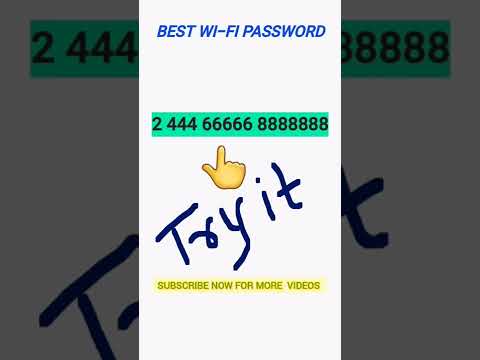 Best WI-FI PASSWORD #password #wifi #wifipassword #wifistudy #passwordreset #best #shorts #short