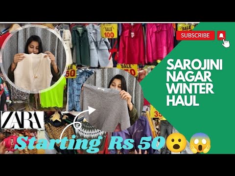 SAROJINI NAGAR WINTER HAUL Starting Rs 50 !! 😍 | Latest Collection❤️ || JV17 #jaatnivlog