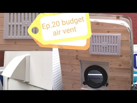 how to fit budget air vent idea for campervan for less than £5. #camper #vanlife #diy #campervan