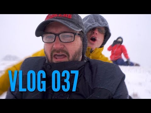 Sledding in a blizzard!! // Vlog.037