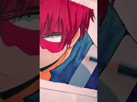 Drawing Shoto Todoroki🔥-  My hero academia || Part 2🧊