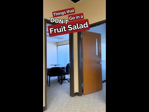 Things that don't go in a Fruit Salad