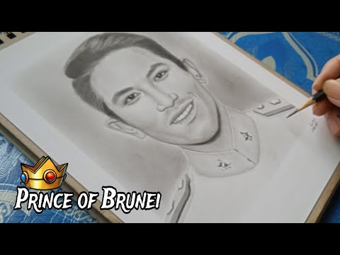 How to draw Prince Abdul Mateen, Prince of Brunei | jesar art