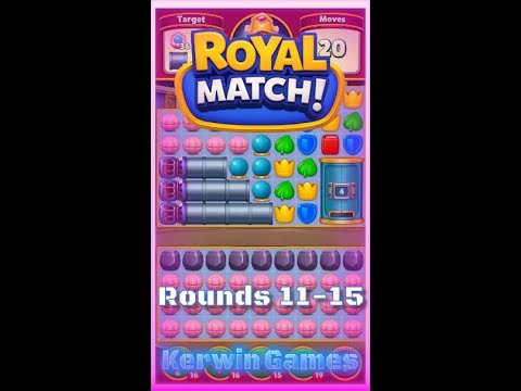 Royal Match Royal League Round 11 12 13 14 15 - No Boosters Gameplay