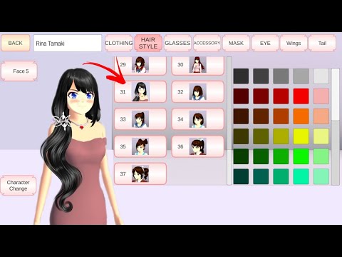 New! Pony Tail Hair Style ✨🌹 in Sakura School Simulator Tutorial : Sakura School Simulator