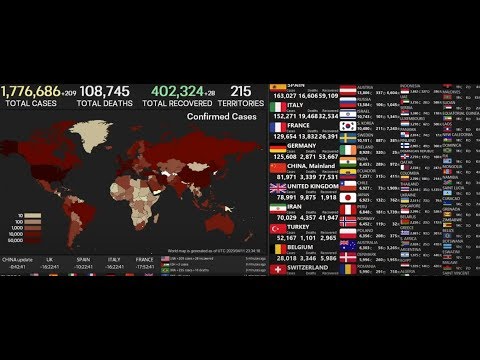 [LIVE] Corona virus Pandemic: Real Time Counter Update ,Cases,Deaths,in us World Map,Timelines