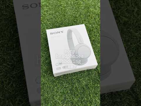 sony headphones unboxing asmr :) #eimaansisters #asmr #unboxing #headphones @Sony #sony #asmrsound