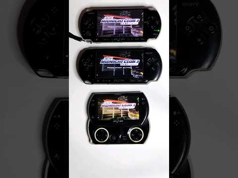 Midnight Club 3 - PSP Slim vs PSP Fat vs PSP Go | Speed test comparison! #short #shorts