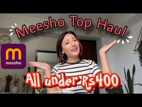 All under *Rs400*🎉❤️Meesho Summer Tops🫶Korean trendy tops, Tshirts😍Try on Haul🤌Gangtok Sikkim🫶