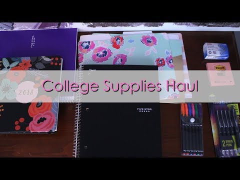 College School Supplies Haul 2018 // Back to School Haul