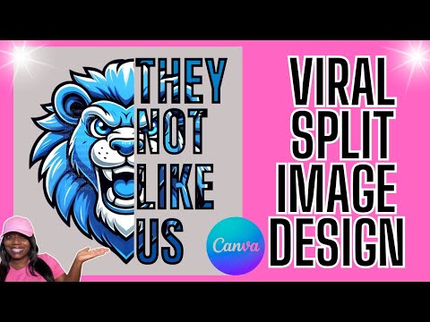 CREATE VIRAL TRENDING They Not Like Us SPLIT DESIGN IN CANVA