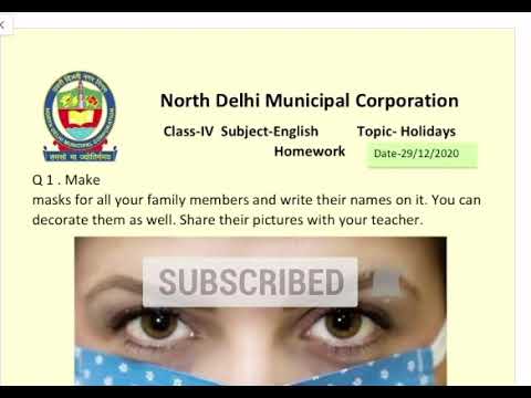 Class 4-English Holiday Homework Winter vacation |How to do| शीतकालीन अवकाश हेतु गृहकार्य कैसे करें