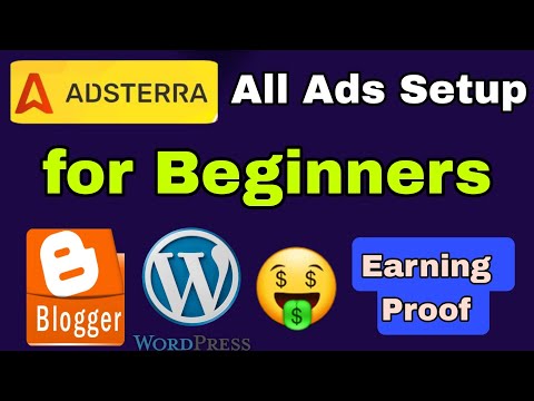 Adsterra ads setup in blogger | Adsterra ads setup in WordPress | adsterra earning trick 2023