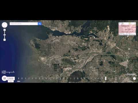 Vancouver, BC - Urban Sprawl Time Lapse