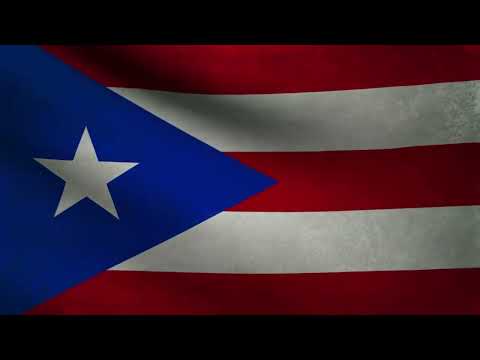 [10 Hours] Puerto Rican Flag Waving - Video & Audio - Waving Flags