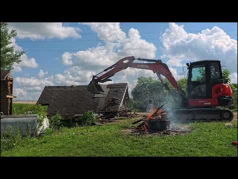 Burning Old Shack to Make Room for New Timberframe Shed