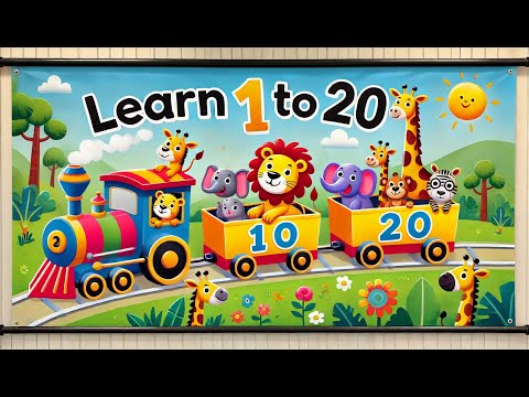 Learn 1 to 20 with the Jungle #train Animal Adventure #KidsSongs #kids #KidsLearning