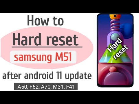 How to hard reset samsung M51 after android 11update ( hindi )