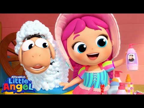 Baa Baa Black Sheep in Jill's Beauty Salon | Little Angel And Friends Kid Songs