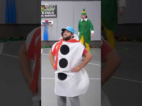 Buddy homers off Snowman #sports #blitzball #homerun #elf #christmas