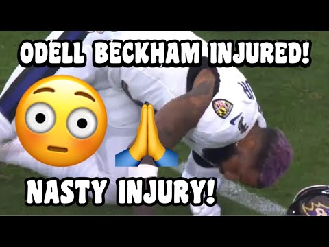 Odell Beckham Jr INJURY 😰 Lamar Jackson throws HOSPITAL PASS | Ravens vs Cardinals 2023 highlights