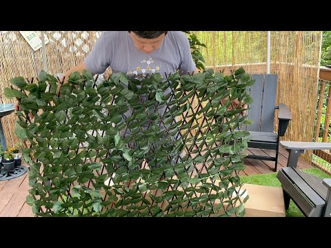 Windscreen4less Artificial Leaf Faux Ivy Expandable, Stretchable Privacy Fence, Buxus