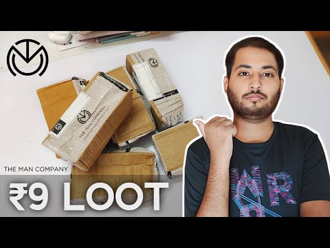 ₹9 Mystry Box Unboxing || The Man Company Loot || ₹9 Mystry Box Loot