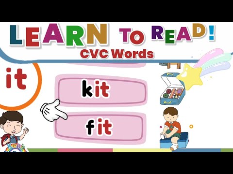 CVC WORDS | -it Word Family | Learn to Read | Reading Phonics for Kids