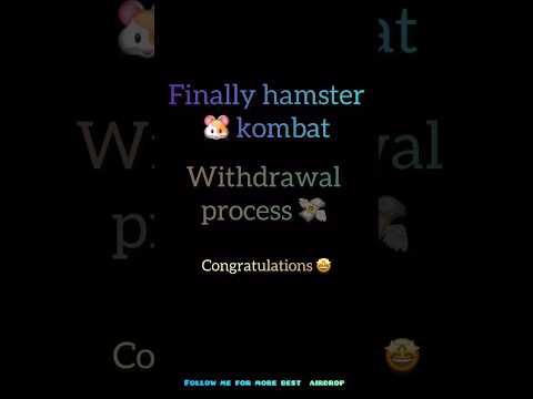 How to withdraw Hamster Kombat / hamster Kombat withdrawal process #hamsterkombat