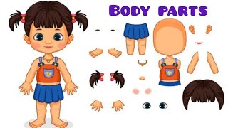 Body Parts Name 👀👂👅🦷👃#bodyparts #partsofthebody​​ #humanbodypartsname​​