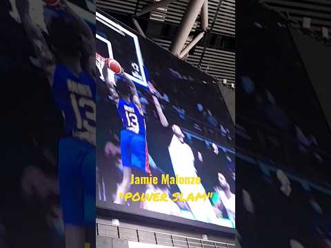 Jamie Malonzo.. "Power SLAM" in Big Screen #jamiemalonzo #fibaworldcup2023 #gilaspilipinas