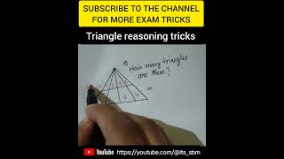 Triangle Tricks : Count Triangles like a pro | Easy Reasoning Tips | Shortcut Tricks #shorts #adre