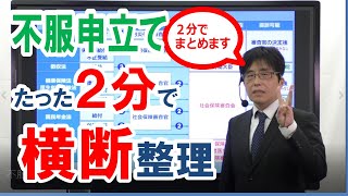 【社労士】不服申立てをたった２分で横断整理します【神まとめ】