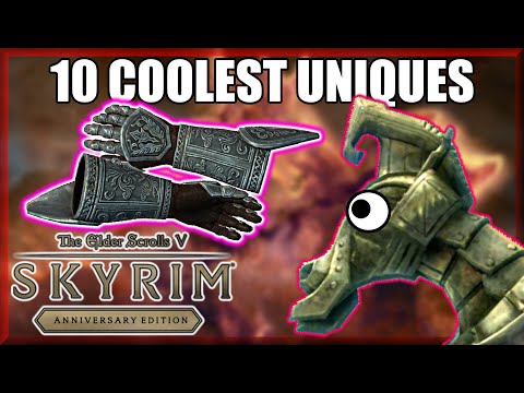 10 BEST & COOLEST UNIQUES (+LOCATIONS) in Skyrim Anniversary Edition - Caedo's Countdowns