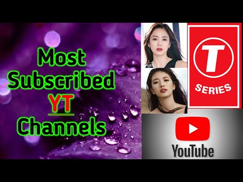 Most Subscribed youtube channels| सबसे ज्यादा सब्सक्राइबर वाले चैनल #hindi #knowledgeguroo