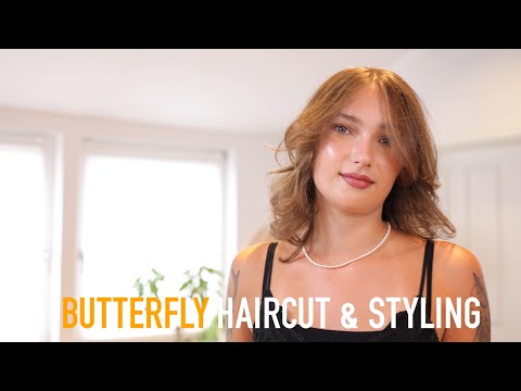 Long Layered Butterfly Haircut & Blowout Curls Tutorial | KMS Pro