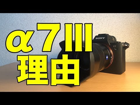 SONY α7Ⅲを買った理由