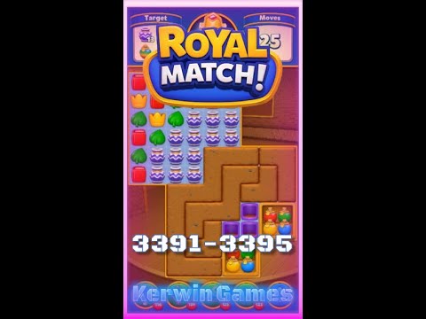 Royal Match Level 3391 3392 3393 3394 3395 - No Boosters Gameplay