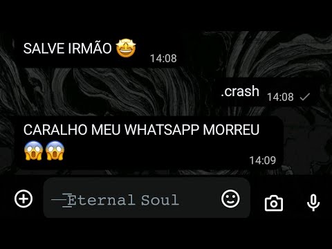 🤯 FUNÇÃO DE CRASHAR USUÁRIOS! MELHOR WHATSAPP IMUNE (áudio no status) | Eternal Soul