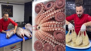 Octopus or fish ? By chef Faruk gezen #farukchef #farukgezen #seafood #chefbros