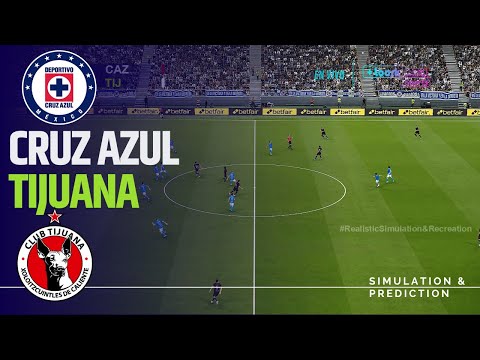 CRUZ AZUL VS TIJUANA / LIGA MX APERTURA 2024 eFootball Simulación