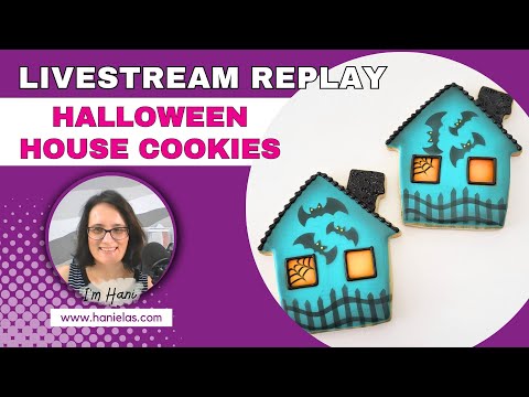 Halloween Spooky House Cookies - Live Cookie Decorating |Episode 230|