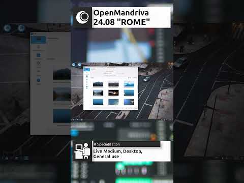 OpenMandriva 24.08 "ROME" Quick Overview #shorts